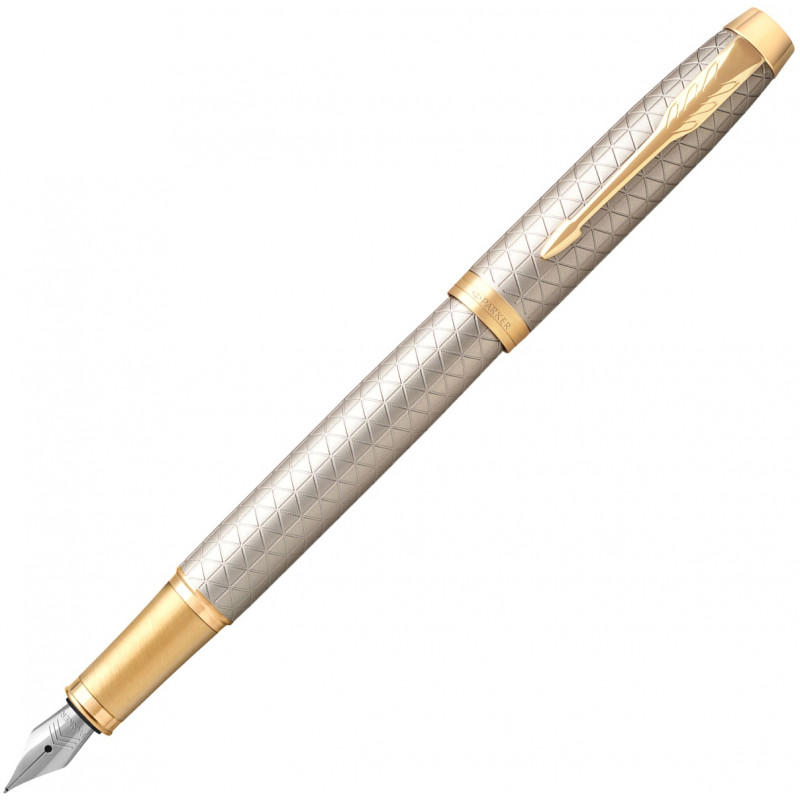 Перьевая ручка Parker IM Premium F323, Grey GT (Перо F)