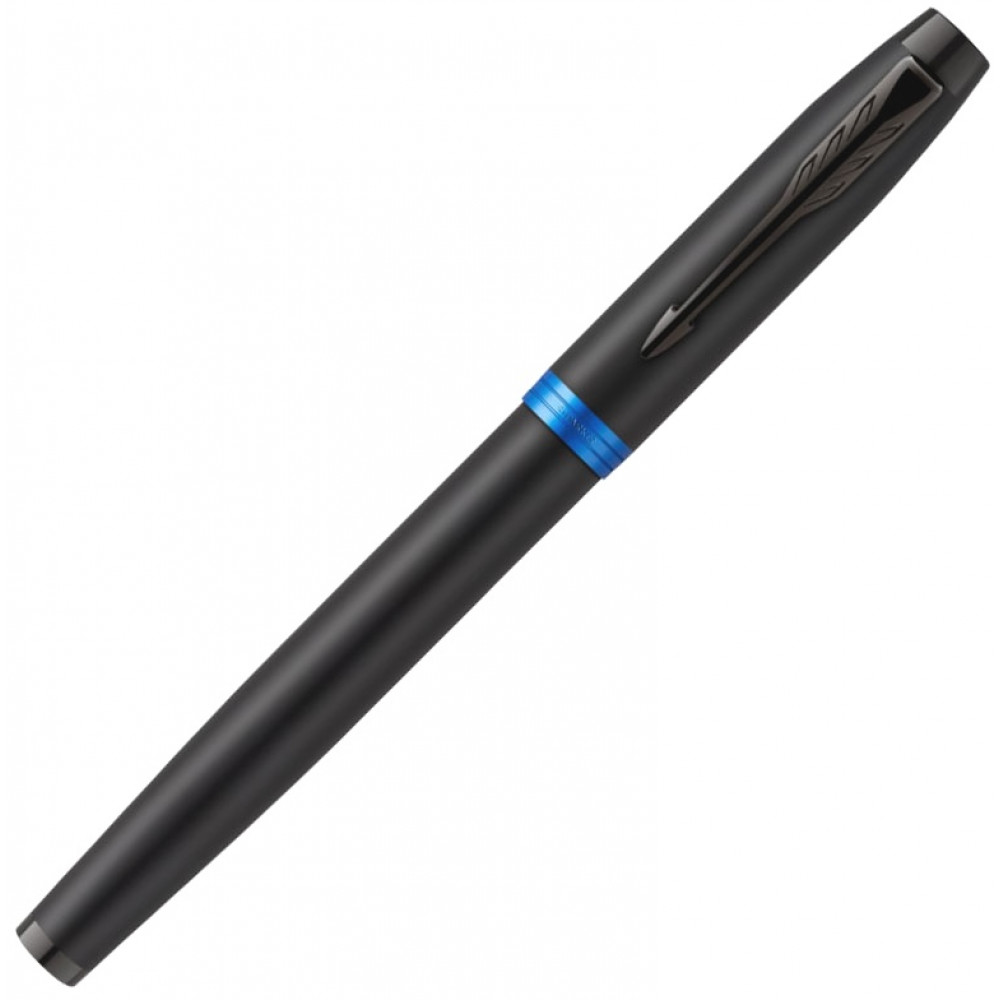 Ручка перьевая Parker IM Vibrant Rings F315, Flame Blue PVD (Перо M)