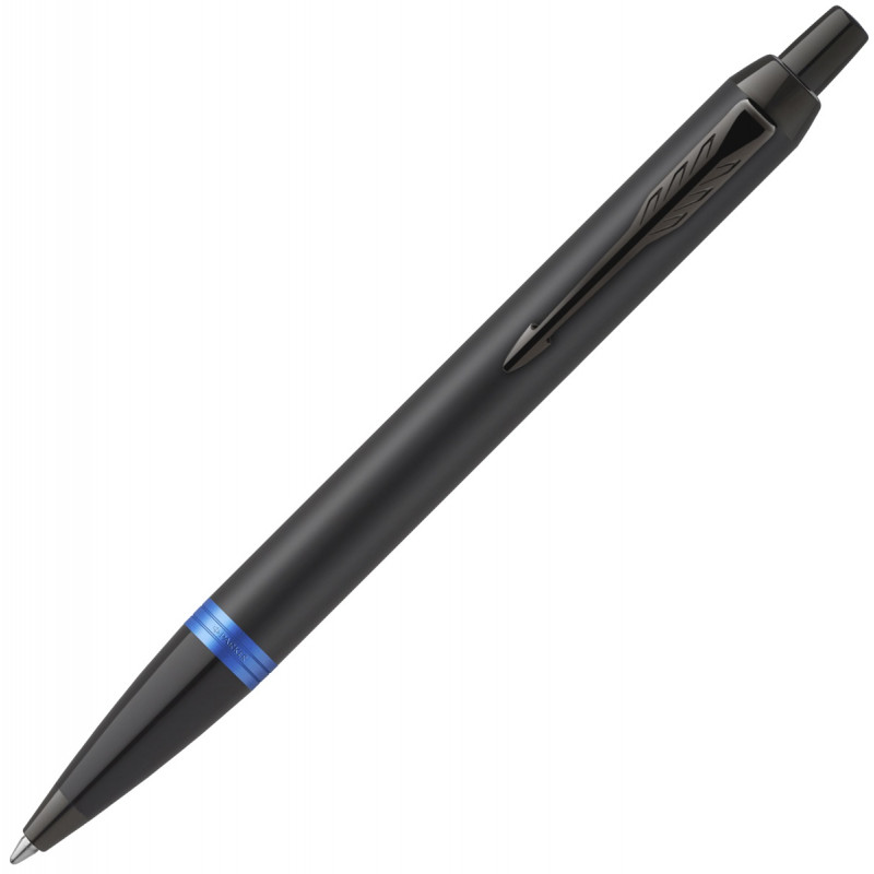 Ручка шариковая Parker IM Vibrant Rings K315, Flame Blue PVD