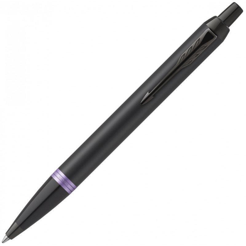 Ручка шариковая Parker IM Vibrant Rings K315, Amethyst Purple PVD
