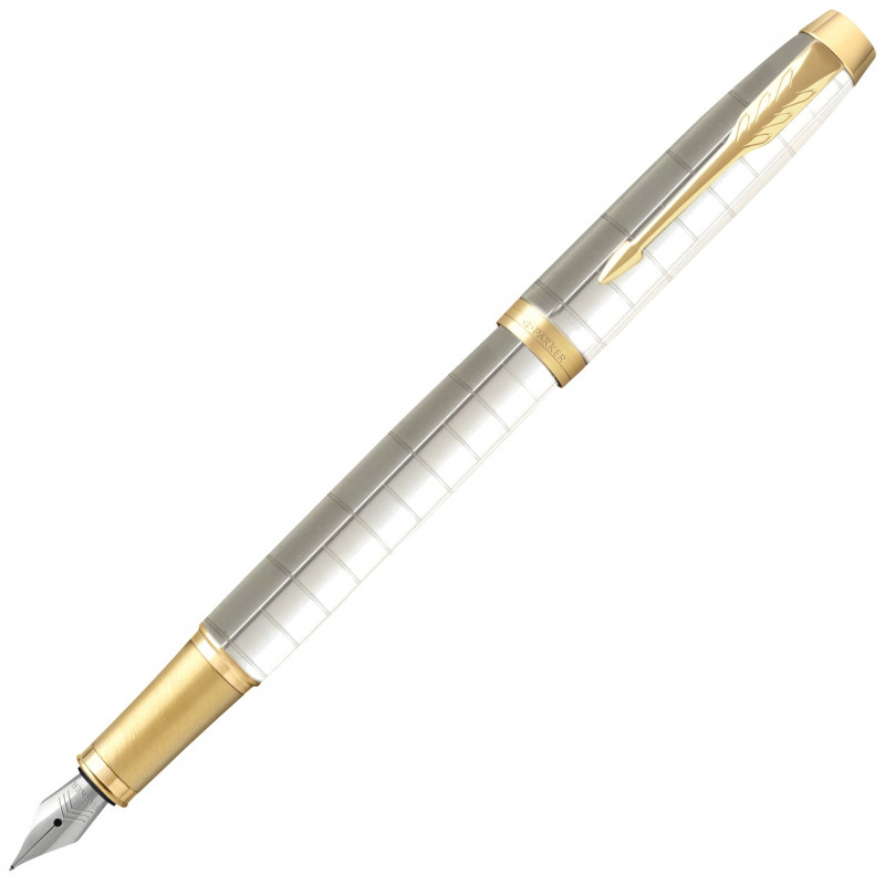 Ручка перьевая Parker IM Premium F318, Pearl GT (Перо F)
