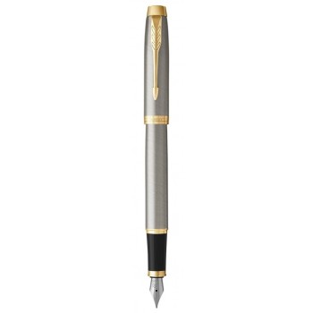 Набор Parker: Перьевая и Шариковая ручка Parker IM Core Brushed Metal GT