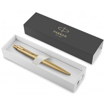 Подарочный набор: Ручка шариковая Parker Jotter Monochrome XL SE20, Gold GT + Ежедневник PARKER Gold GS