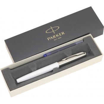 Ручка перьевая Parker Jotter Original F60, White CT (Перо F)