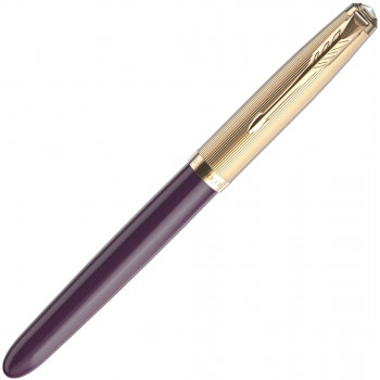 Ручка перьевая Parker 51 Premium, Plum GT (Перо F) 2123516